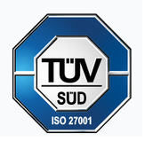 TÜV SÜD ISO/IEC 27001 certified